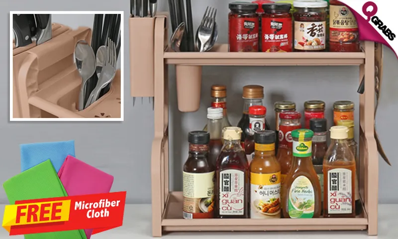 Multipurpose Kitchen Racks with FREE Microfiber Cloth!
